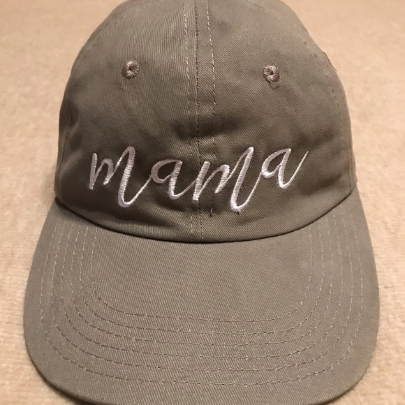 Mama Cap Hat classic 6 panel design w/ sweat-wicking support / adjustable close - Picture 2 of 16